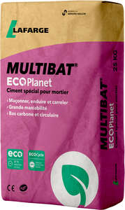 CIMENT MULTIBAT ECOPLANET - Sac de 25 Kg