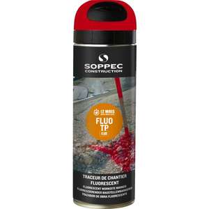 GAMME TRACEUR DE CHANTIER FLUO TP ROUGE                                         
