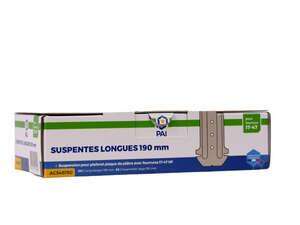 Suspente 17/47 pour fourrure de plafond L. 190 x 34 mm