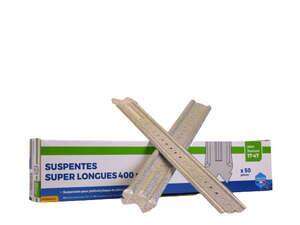 Suspente 17/47 pour fourrure de plafond L. 400 x 43 mm - Boîte de 50 unités