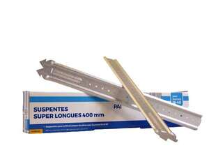 Suspente 18/45 pour fourrure de plafond L. 400 x l. 43 mm