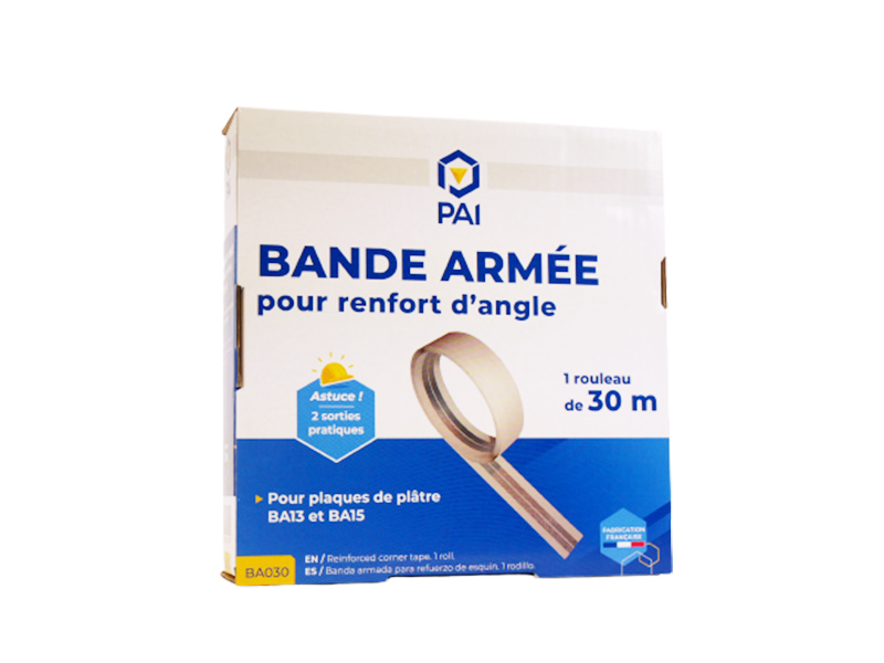 Bande armée pour renfort d'angle l. 51 mm x  L. 30 m