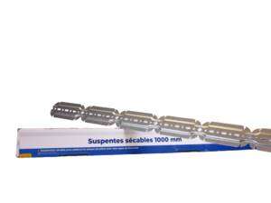 Suspente sécable pour fourrure de plafond L. 1000 x 45 mm