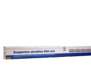 Suspente sécable pour fourrure de plafond L. 600 x 45 mm