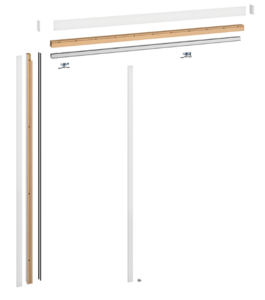Kit coulissant en applique sillage ACCESS simple vantail