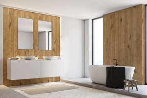 Panneau mural de douche ROTH VIPANEL aspect bois L. 100 x h. 255 x Ep. 0,3 cm - Chêne sauvage velvet