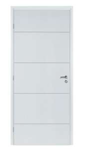 Porte alvéolaire GRAPHIK KETCH H. 2040 x l. 930 mm - usinage poignée tire doigt & rainure basse pour châssis coulissant pour chassis Scrigno