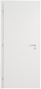 Porte ferrée Plane Monokrom Ame Pleine à recouvrement H. 2040 x l. 930 mm poussant droit