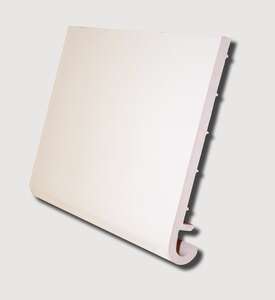 Planche de rive en PVC cellulaire blanc arrondie à angle variable - L. 5 m