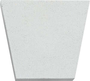 Clé de linteau WESER en parement béton blanc cassé l. 30 x H. 29 cm - Ép. 3 cm