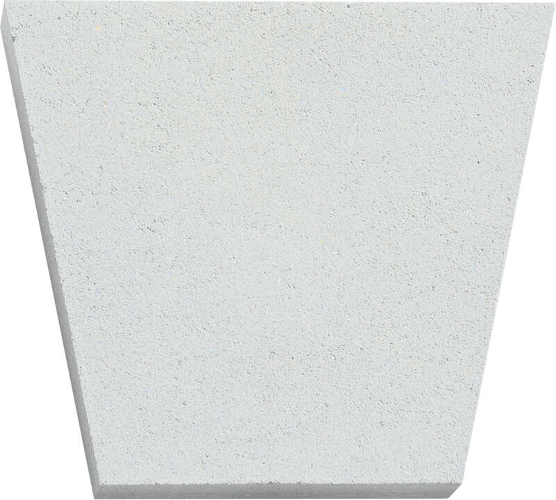 Clé de linteau WESER en parement béton blanc cassé l. 30 x H. 29 cm - Ép. 3 cm