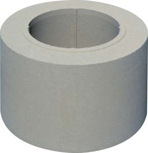 Fût pour colonne lisse WESER en béton blanc cassé H. 25 mm - Diam. 35 cm