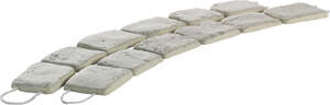 Pavé WESER CHINON en pierre reconstituée style ancien L. 102 x l. 12 x Ép. 2 cm - Bande de 6 pavés