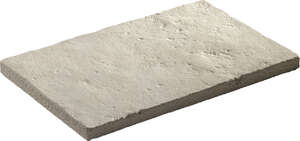 Dalle WESER RICHELIEU en pierre reconstituée crème L. 60,5 x l. 40 cm - Ép. 3,2 cm
