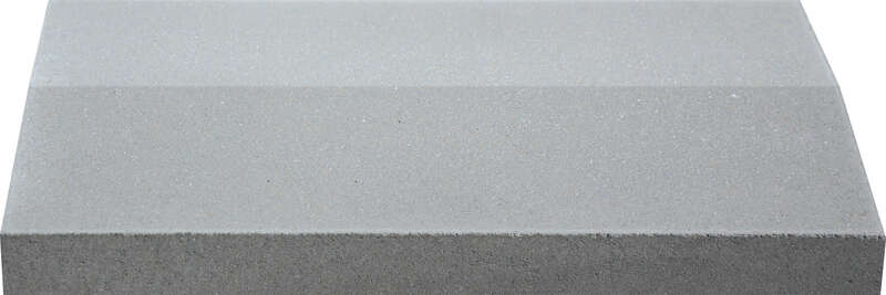 Chaperon de mur WESER OPTIPOSE 2 pentes en pierre reconstituée gris L. 49 x l. 28 x Ep. 4/5,2 cm