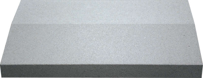 Chaperon de mur WESER OPTIPOSE 2 pentes en pierre reconstituée gris L. 49 x l. 33 x Ep. 4/5,4 cm