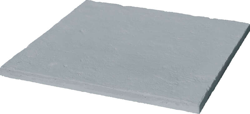 Dalle WESER BERGERAC antidérapante en pierre reconstituée gris L. 49,5 x l. 49,5 cm - Ép. 2,2 cm