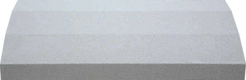 Chaperon de mur WESER OPTIPOSE spécial platine en pierre reconstituée gris L. 49 x l. 28 x Ép. 4/5,9 cm