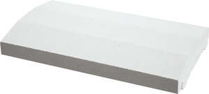 Chaperon de mur WESER OPTIPOSE spécial platine en pierre reconstituée blanc cassé L. 49 x l. 28 x Ép. 4/5,9 cm