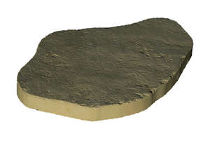 Pas japonais WESER CHINON en pierre reconstituée crème L. 36 x l. 24 x Ép. 2,8 cm