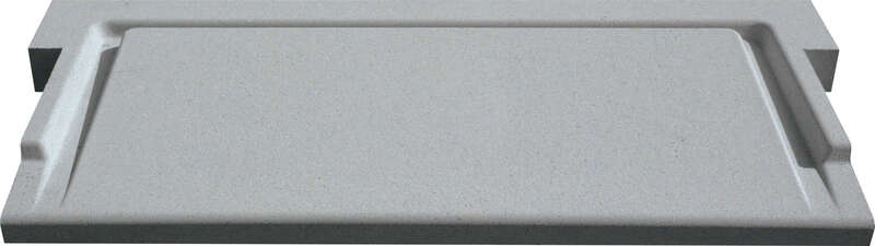 Seuil de porte et baie vitrée WESER UNIVERSEL pose simple en 2 éléments gris L. 211 x l. 40 x H. 3,5 cm