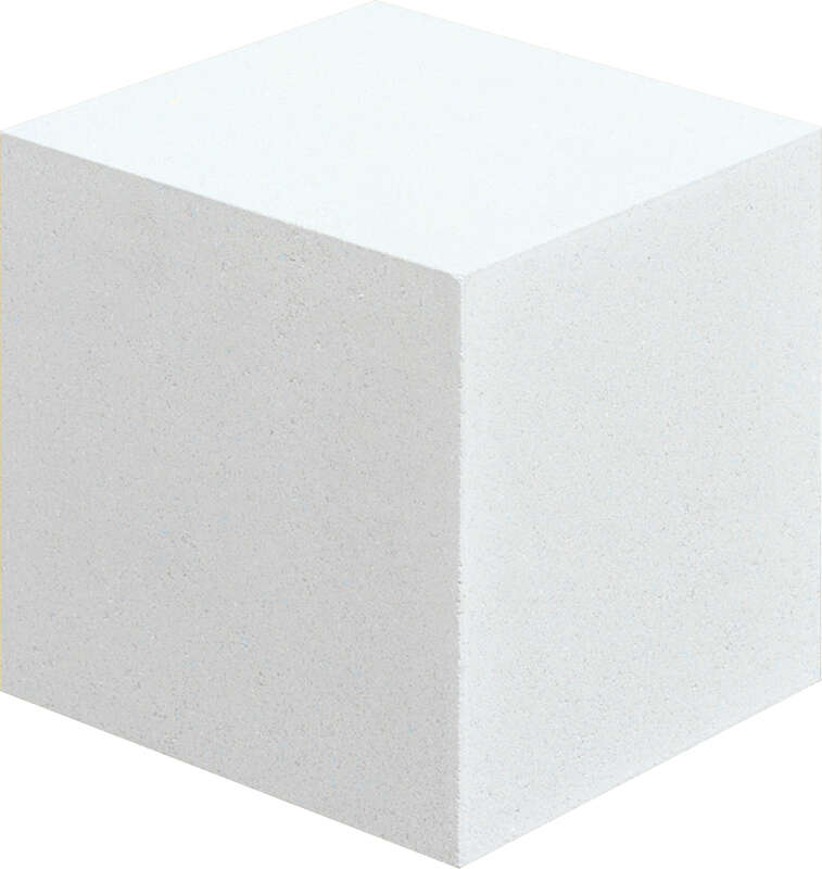 Cube pour escalier en balustrade WESER en pierre reconstituée albâtre L. 17 x l. 17 cm - H. 16 cm
