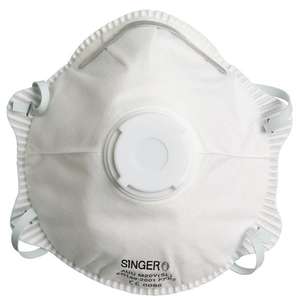 Masque antipoussière  avec soupape | Classe : FFP2 NR D | Conditionnement : sachet de 2