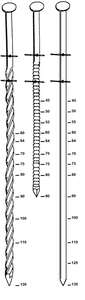 Coil de pointes annelées en inox Diam. 2,7 x L. 64 mm - Carton de 7 200 pièces