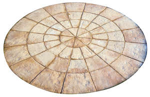 Cercle en pierre reconstituée FABEMI MANOIR Gironde L. 135 x l. 135 x H. 4 cm
