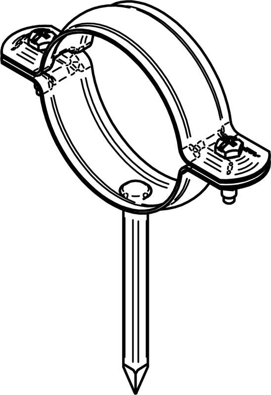 Collier de descente cylindrique à pointe en acier pré-galvanisé Diam. 80 mm