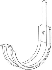 Crochet pour gouttière demi-ronde VADOT VR 212 - dév. de 16 cm