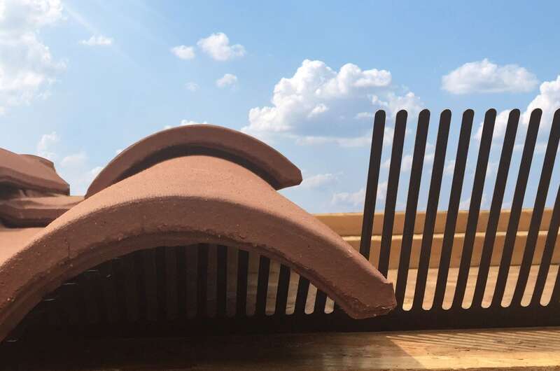 Closoir peigne pare-moineau en acier brun - L. 1000 x H. 110 mm - Carton de 50 m