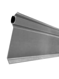 Solin réversible en aluminium extrudé ALUFORM naturel - L. 3000 mm - Ép. 70 mm