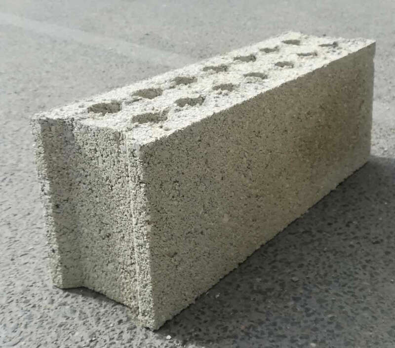 Bloc béton perforé B120 L. 500 x l. 100 x H. 200 mm