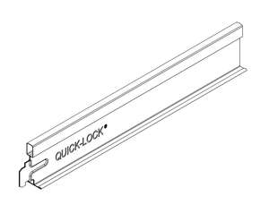 Entretoise pour plafond suspendu HOOK-ON T15 en acier L. 1200 x l. 15 x H. 38 mm blanc 