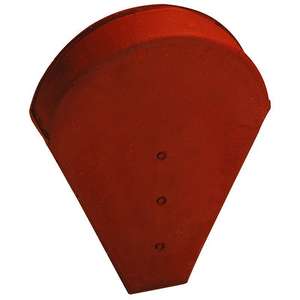 Fronton PETIT MOULE en terre cuite rouge L. 350 x l. 270 mm