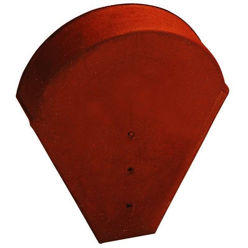 Fronton GRAND MODELE en terre cuite rouge L. 370 x l. 300 mm