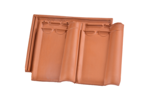 Tuile en terre cuite ARTOISE rouge L. 321 x l. 426 mm