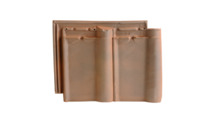 Tuile en terre cuite ARTOISE flammé rustique L. 321 x l. 426 mm