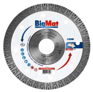 Disque diamant Bigmat Ø125 Carrelage grès cérame ou pierre dure