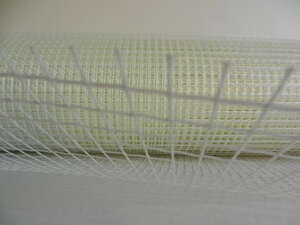 Treillis en fibre de verre pour enduit de façade blanc - maille 10 x 10 - Rouleau de L. 50 x l. 1 m