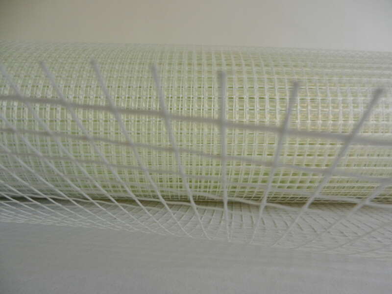 Treillis en fibre de verre pour enduit de façade blanc - maille 10 x 10 - Rouleau de L. 50 x l. 1 m