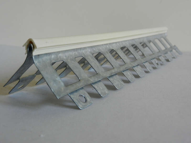 Profil d'angle extérieur S15/15A en PVC blanc pour enduit de 15 mm - L. 3 m
