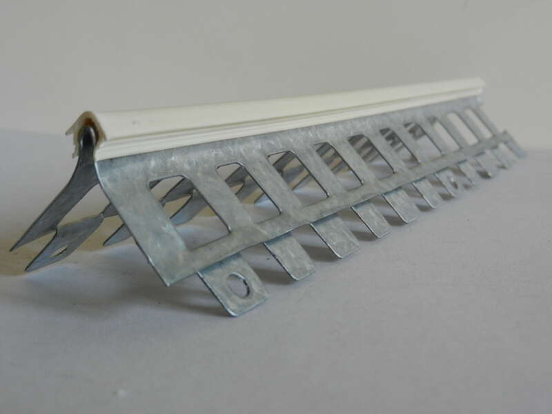 Profil d'angle extérieur S15/15A en PVC blanc pour enduit de 10 mm - L. 3 m