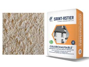 Mortier de finition spécial rénovation COLORCHAUSABLE TF N°23 jaune clair - Sac de 25 Kg 