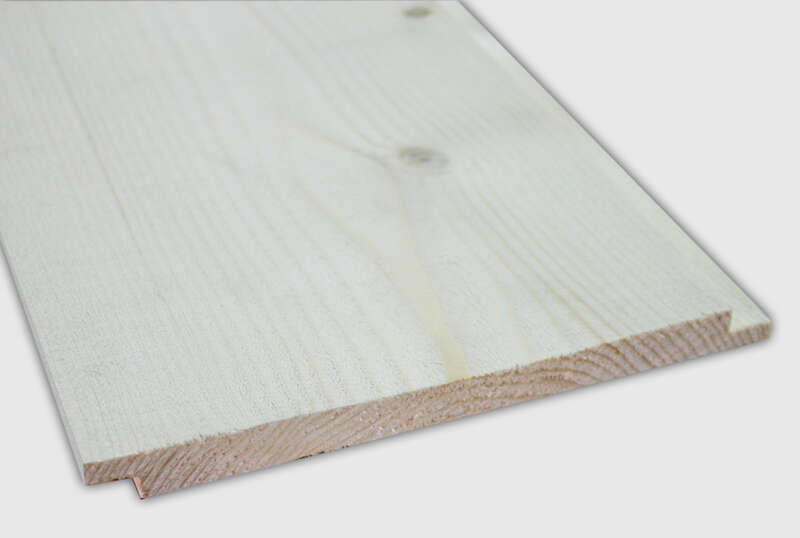 Volige mi-bois en Sapin du nord sciage fin - traité classe 2 - incolore - 16x185 mm - L. 4,2 m