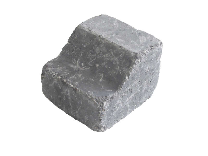 Bordure rive rétro ALKERN en béton vieilli Gris granit L. 17 x l. 15 x Ép. 12,5 cm