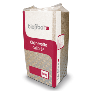 Granulat de Chanvre pour enduit et beton de chanvre BioBAT 20KG