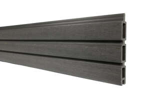 Lame de clôture en bois composite coextrudé FIBERDECK MODERN emboîtable pour clôture FIBERDECK BOSTON décors bois Dark Grey -  H. 150 x Ép. 21 mm - L. 178 cm - Lot de 4 pièces