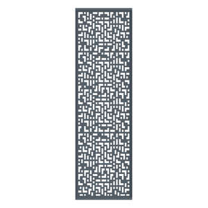 Panneau décor vertical en aluminium CRIOS pour clôture FIBERDECK BOSTON FANTASY avec profil de finition + 4 connecteurs  gris 7016 H. 182 x l. 58,4 cm
